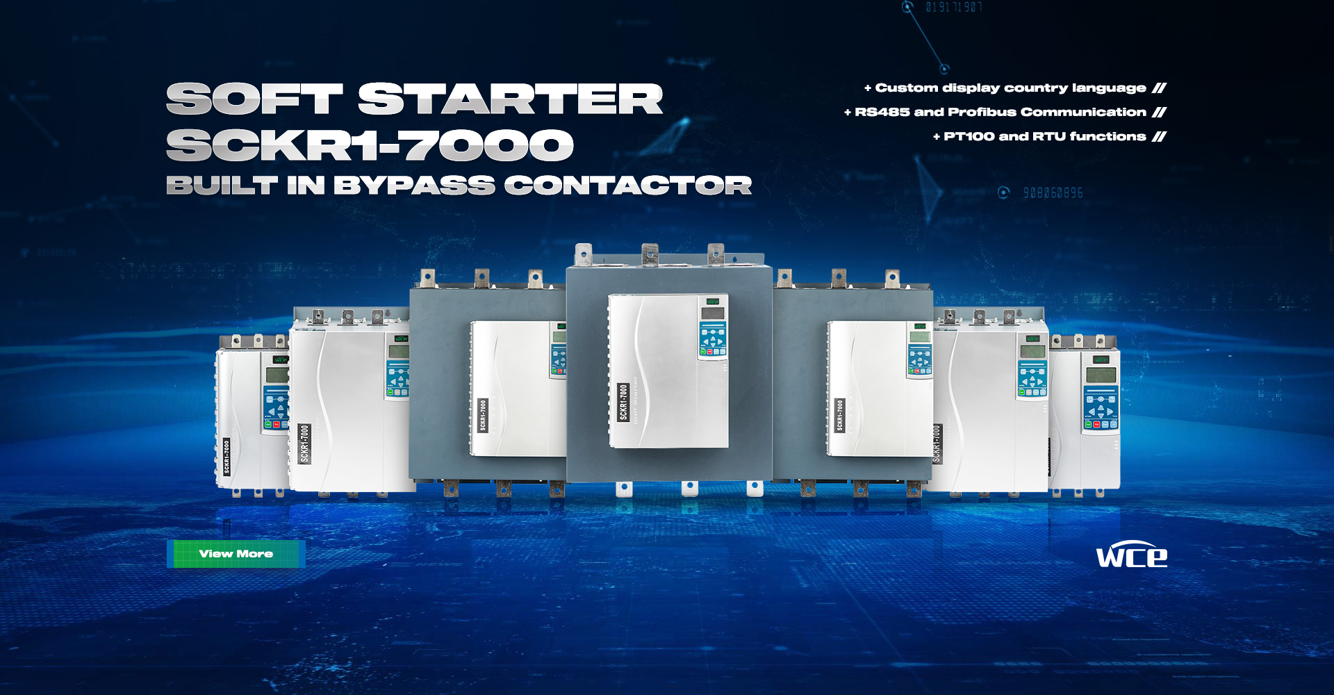 Functies van de SCKKR1-7000-serie Soft Starter